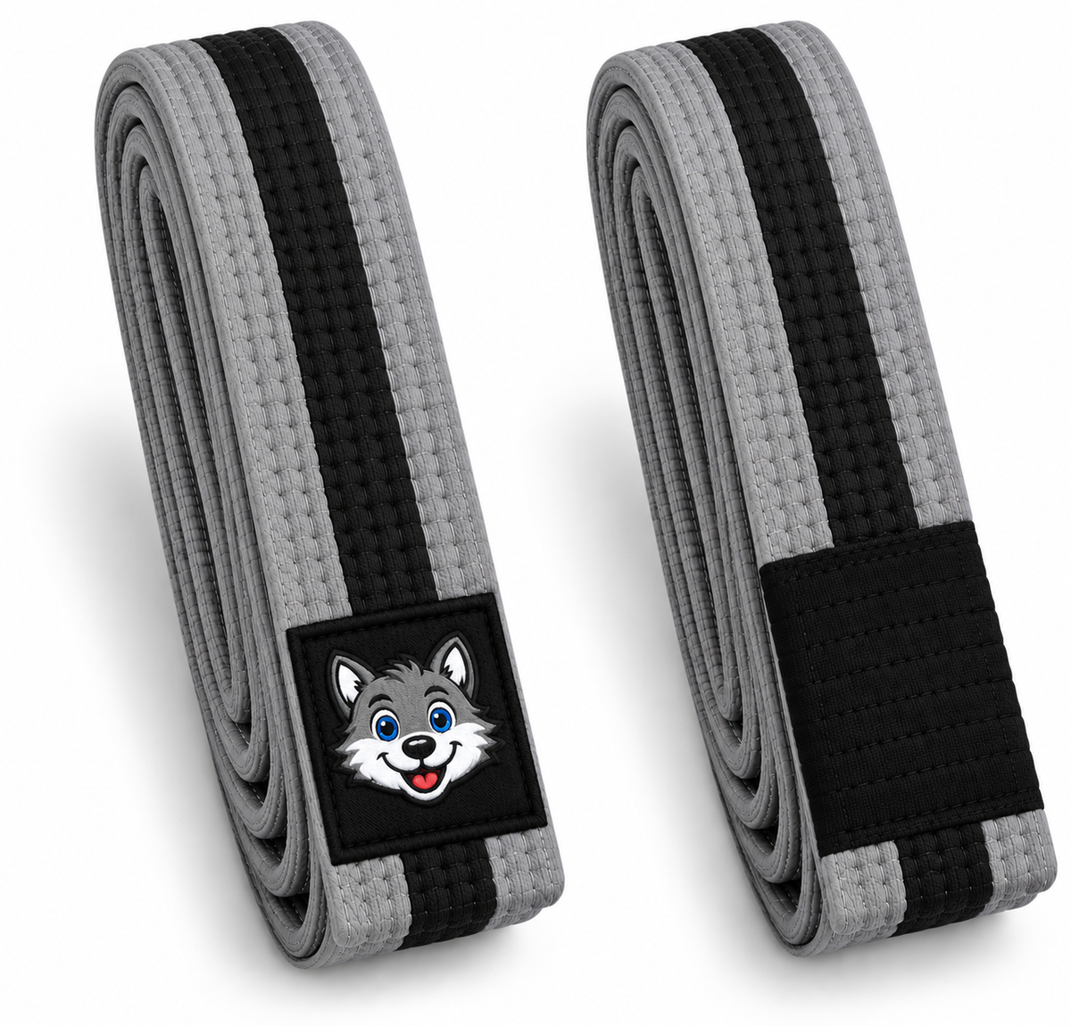 Grey and black belt