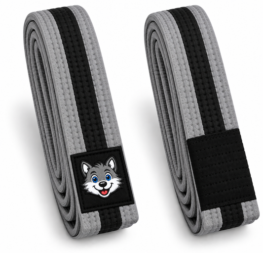 Grey and black belt